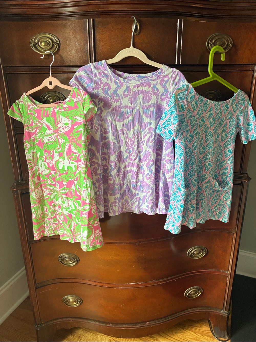 Lilly Pulitzer Summer Dress bundle - Pink/Green, Lavender/White, Teal/White